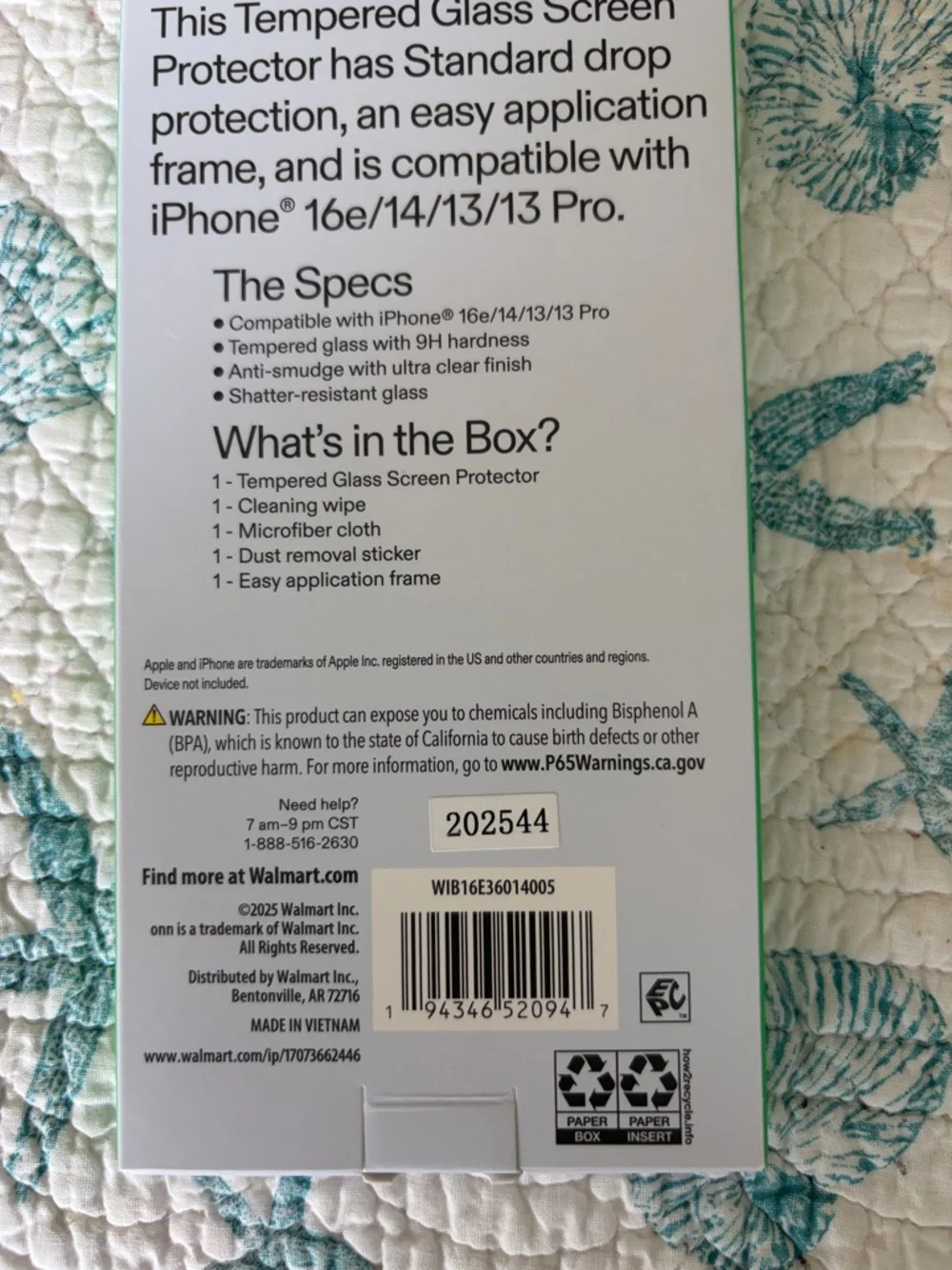 On Running Green Front Tempered Glass Screen Protector for iPhone 16e/14
